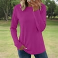 thumbnail image 3 of Ahabrexf V Neck 3/4 Sleeve Tops for Women Sun Protection Athletic Blouses 95%Polyester 5%Spandex, 3 of 6