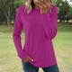 thumbnail image 2 of TaTaai Yoga class and park walk, women, performance top, stretch fit, crew neck, long sleeve, moisture wicking, shape retaining, daily outfit Gift, 2 of 9