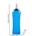 thumbnail image 3 of Running Vest Soft Flask,Lightweight PBA Free Folding Running Water Bottles, BPA-Free 500ml Collapsible Water Bottle for Hydration Backpack, (Blue, 16.9oz), 3 of 7