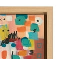 thumbnail image 3 of Kate and Laurel Sylvie Sunset Fiesta Framed Canvas Wall Art by Leah Nadeau, 23x33 Natural, Decorative Abstract Art Print for Wall, 3 of 8