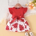 thumbnail image 2 of Zanarzt Cute Dresses Summer Dress Toddler Girls Tutu Dresses Cute Casual Dress for Summer Daily Party Red,3-6 Months, 2 of 9