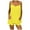 00 # Yellow, variant on REORIAFEE 2 Piece Sets for Women Summer Disco Outfit Fashion Women Summer Casual Sleeveless Top + Short Pant Set Yellow XS