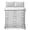 Grey, variant on Queen Quilt Set 90''x96'', Black Gray Ombre Lightweight Bedspread Coverlet Set with 2 Pillow Shams, Modern Abstract Moire Art Geometric Breathable All Season Quilt Bedding for Bedroom/Guest Room