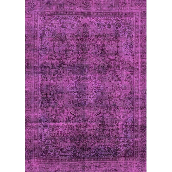 Ahgly Company Indoor Rectangle Abstract Pink Modern Area Rugs, 5' x 8'