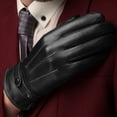 thumbnail image 4 of Hot Mens Fitted Real Leather Touch-Screen Gloves with Racing Driving Gloves, 4 of 5