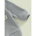 thumbnail image 6 of Bagilaanoe 2PCS Newborn Baby Girl Boy Long Pants Set Letter Embroidery Long Sleeve Sweatshirt Pullover Tops + Sweatpants 3M 6M 12M 18M 24M Infant Casual Sweatsuits, 6 of 8
