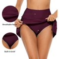 thumbnail image 4 of ZHAOCHENG Traje de baño con falda para mujer, parte inferior de la falda de baño con cordones laterales, traje de baño, pantalones cortos de baño, 4 of 5