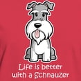 thumbnail image 3 of CafePress - Better With A Schnauzer Women's Dark T Shirt - Women's Traditional Fit Dark T-Shirt, 3 of 4