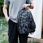 Wzzjkit Shoulder Bag, Student Backpack for Boys Junior High School Students Large Capacity Lightweight Backpack for High School Students New Camouflage Backpack, Backpack