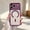 Darkpurple, variant on For iPhone 13 Magnetic Phone Case,Ultra Slim Crystal Transparent Back,Non-Slip Anti-Scratch Shockproof Anti-fall Drop protection,Support For Mag-Safe,Thin Fit Tough Phone Case,Orange