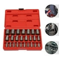 YTBW Stripped Bolt Extractor Impact Socket Set 25 Pcs Damaged Bolt