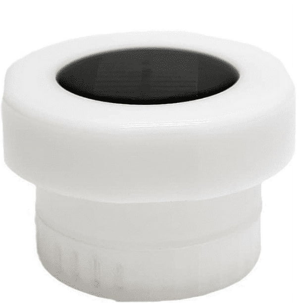 Flotador de piscina con luz nocturna, tableta flotante con luz solar, dispensador flotante de 1 y 3 pulgadas, tabletas, clorador de piscina ajustable, productos de luz flotante
