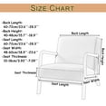 thumbnail image 3 of KBOOK Jacquard Stretch Armchair Slipcover with Zipper Wood Chair Cover Protector Home Decor, 3 of 5