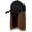 Light Brown, variant on Yajisi Women's Short Straight Hair Wig with Attached Black Baseball Cap Heat-Resistant Synthetic Fiber Natural-Looking Adjustable Hat 10 inches / 25.4 cm Black with Blue