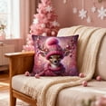 thumbnail image 5 of Boovnll Christmas Pillow Covers 18x18" Soft Printing Christmas Pillows Invisible Zipper Skin Friendly for Winter Holiday Bedroom Living Room Couch Sofa Xmas Decorations Gifts, Pillow Covers, 5 of 7