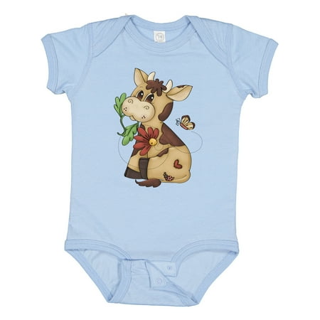 

Inktastic Corky Cow Gift Baby Boy Bodysuit