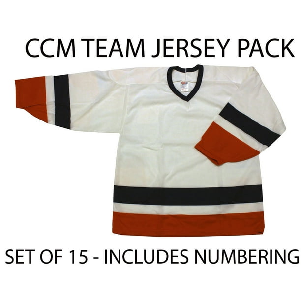 Jersey Team Set 15 CCM HOCKEY JERSEYS Islanders Colors + Custom Printed