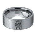 thumbnail image 2 of Rings Tungsten Mens Grey Jewelry Gamer Cute Daughter Doctor Gift 30th Birthday Engagement, 2 of 8