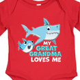 thumbnail image 4 of Inktastic My Great Grandma Loves Me with Cute Sharks Boys or Girls Long Sleeve Baby Bodysuit, 4 of 5