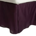 thumbnail image 1 of Solid Wrinkle-Resistant Brushed Microfiber Bed SKirt by Blue Nile Mills, King, Purple, 1 of 6