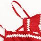 thumbnail image 4 of Vestido a rayas con estampado irregular sin mangas con cuello en V a la moda de verano para mujer Fridja  hj3640, 4 of 6