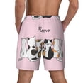 thumbnail image 4 of Daiia Cute Cats Mens Swim Trunks Swim Shorts Quick Dry Swim Shorts with Mesh Lining Pockets-Medium, 4 of 9