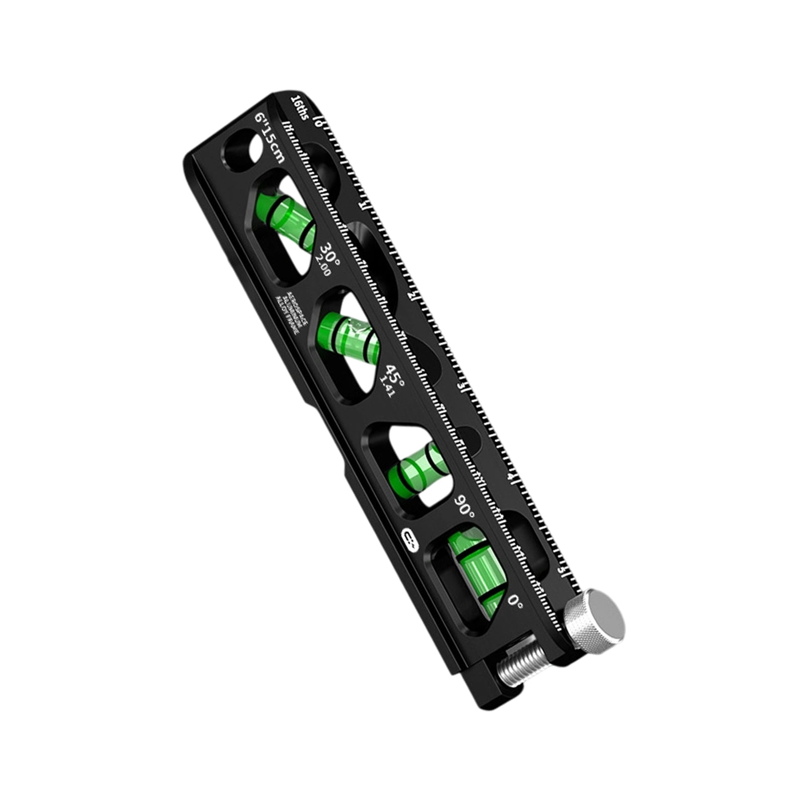 Industrial Spirit Levels Track 2.5inch/6inch/9inch Lightweight Aluminum Double Scale Adjustable Clamps Design