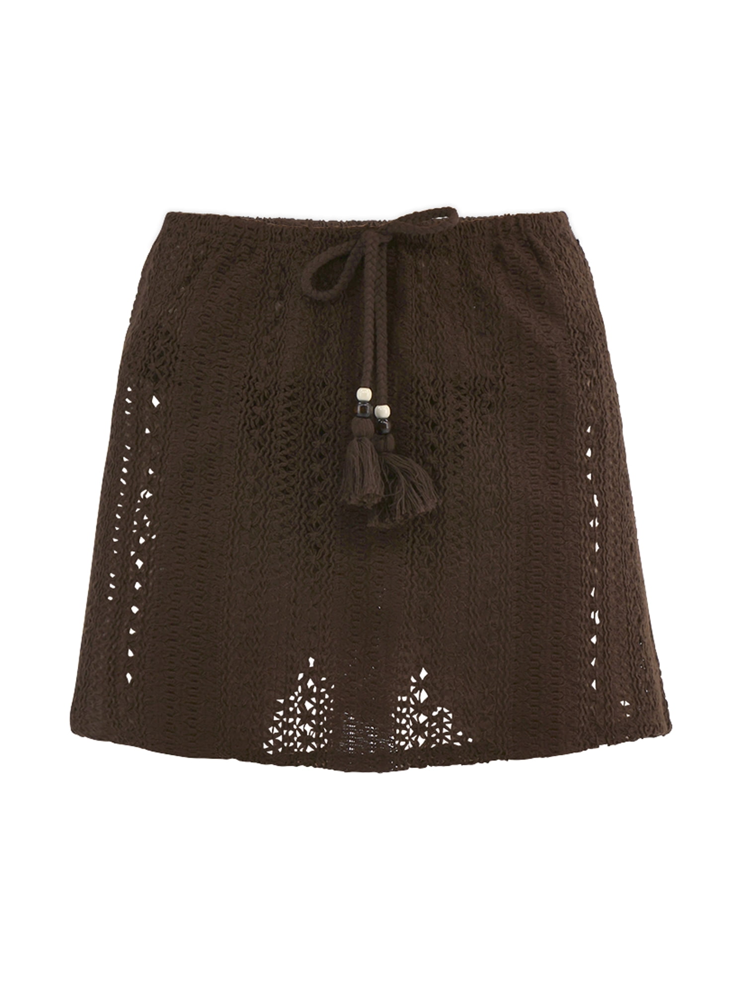 No Boundaries Crochet Skirt Coverup, Women’s