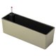 thumbnail image 3 of Macetero rectangular con sistema de autorriego para ventana, jardinera moderna con sistema de autorriego para flores. Oro, 3 of 8