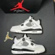 thumbnail image 3 of Ni-k-e Size 7 - Ni-k-e Air Jordan 4 Retro GS Military Black Men's Shoes, 3 of 6