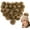 Brown, variant on 12 Pieces Faux Fur Pom Pom Balls Fur Fluffy Pompom Ball with Elastic Loop for Hats Shoes Scarves Gloves Scarves Bag Key Chain Charms Accessories