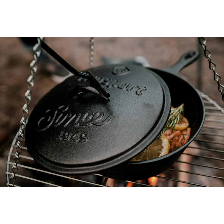 MOZUVE 6 Inch Cast Iron Skillet, Frying Pan with Drip-Spouts, Pre-seasoned  Oven Safe Cookware, Camping Indoor and Outdoor Cooking, Grill Safe