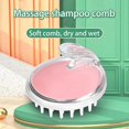 thumbnail image 3 of Cepillo masajeador de cuero cabelludo de silicona suave para champú, para una limpieza profunda de la raíz y el crecimiento del cabello (rosa), 3 of 5