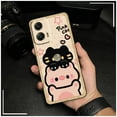 thumbnail image 4 of LYM-Phone Case For MOTO G Stylus 5G 2024, Anti-dust Graffiti Animals Silicone Cute Full wrap Durable Cartoon TPU Phone Pouch Soft case Anti-knock Protective Shockproof Waterproof, 4 of 9