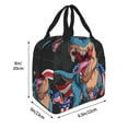 thumbnail image 2 of Pofeuu Blue Dinosaur Print Lunch Bag Lunch Box Large Capacity Insulated Lunch Bag for Adult, Leakproof Reusable Lunch Tote Bags for Work, 2 of 5