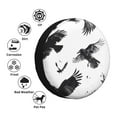thumbnail image 2 of Kdxio Monochrome Flying Ravens for Tire Cover Wheel Protectors Tyre Covers Weatherproof Wheel Covers Universal Fit for Trailer Rv SUV Truck Camper Travel Trailers 16 inch, 2 of 5