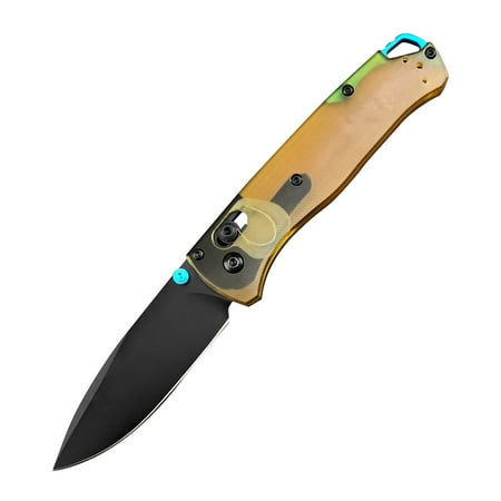 Huaao 7.4 Inch Folding EDC Pocket Knife with D2 Stainless Steel Blade and PEI Handle with Pocket Clip for Everyday Carry Camping Fishing and Hiking