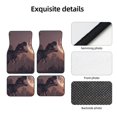 thumbnail image 4 of Pofeuu Dinosaur Moonlit Forest Print Car Foot Mat Set of 4 Pieces - All-Weather Full Set Floor Mats for Cars Trucks SUVs, 4 of 7