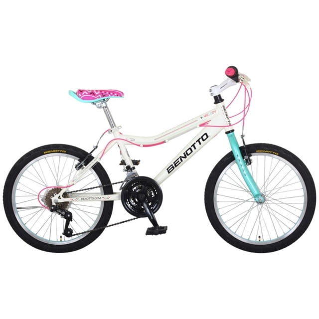 Bicicleta Benotto Montaña Melody R20 21v Niña Sunrace Fren V blanco