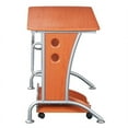 thumbnail image 4 of Scranton & Co Wood Top Computer Desk in Dark Honey, 4 of 7