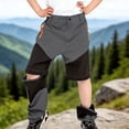thumbnail image 5 of hengsof Children's Removable Trousers for Boys Girls Fashionable Outdoor Waterproof Windproof Hiking Pants Fashionable Zipper Pocket Pants, 5 of 5