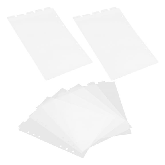 HOMEMAXS  3 Sets Mini Binder Dividers Notebook Handle Chain Office Transparent