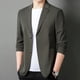 thumbnail image 5 of Traje de alta gama nuevo de primavera sin costuras para ocio para hombres jóvenes y de mediana edad estilo coreano ajustado sin planchado pequeño, 5 of 5