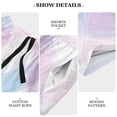 thumbnail image 6 of Men’s Sleep Shorts Relaxed Fit Lounge Pants with Pockets Mens Pajama Loungewear Home Wear Comfort Pastel Pink and Blue Plaid Small, 6 of 7