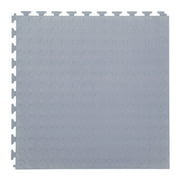FlooringInc Nitro Flex Protective Garage Flooring Tiles, 20.5x20.5, 8 Tiles, 23.36 Sqft, Coin Pattern, Light Gray