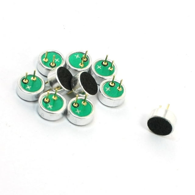 Unique Bargains 10Pcs -52dB Stereo 6027 Omni-Directional Electret Condenser Microphone