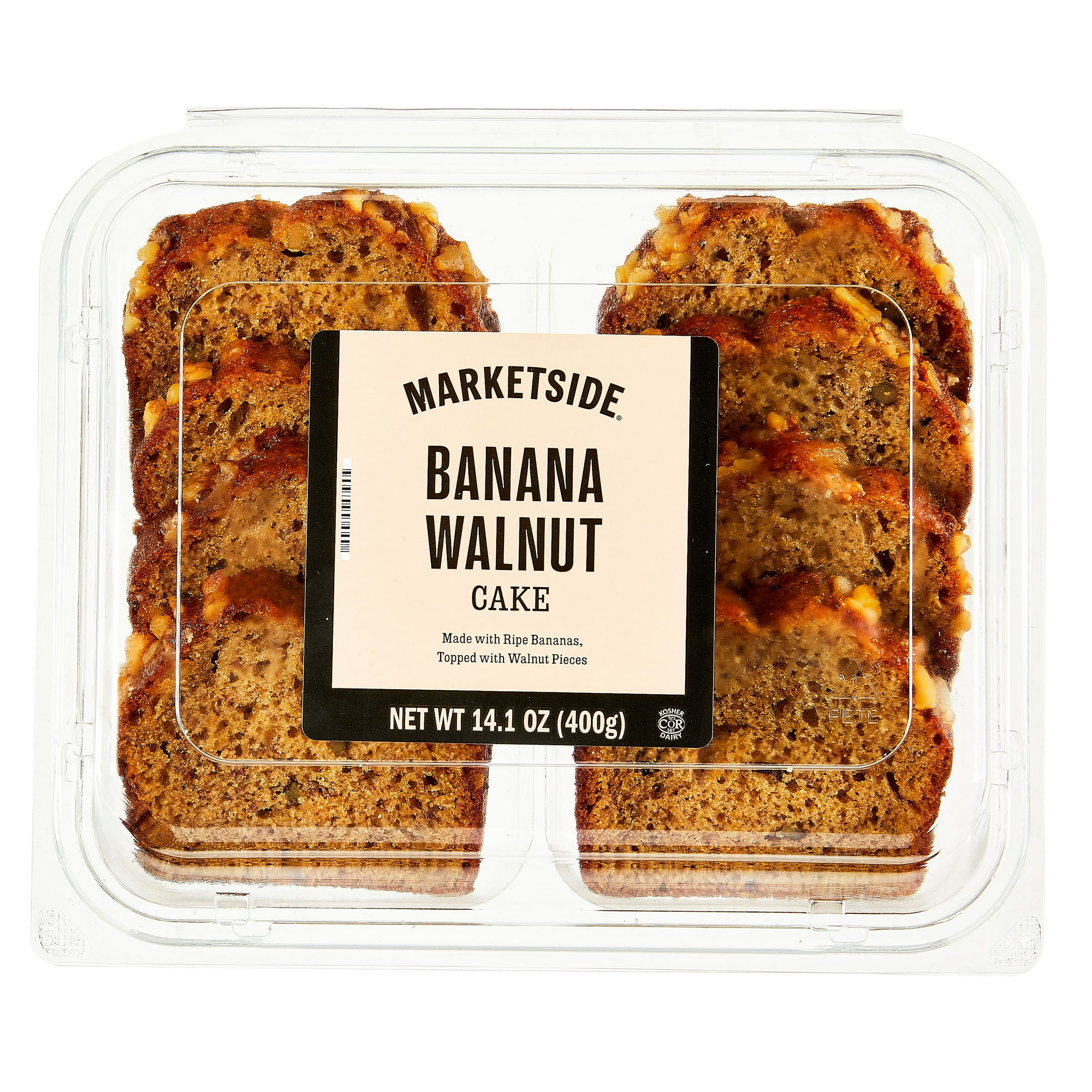Marketside Banana Nut Sliced Cake, 14.1 oz, 8 Count