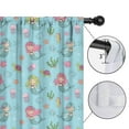 thumbnail image 4 of Blackout Kids Curtains,Mermaid Sea Creature Pattern Childrens Insulated Curtains Set Of 2,Bedroom Essentials,Toddler Room Decor 52"x84", 4 of 5