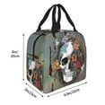 thumbnail image 5 of sugar skull Lunch Box for Women Men Insulated Lunch Bag Women Cute Lunch Bags for Women Adults Cooler Tote Bag for Work Picnic Gifts, 5 of 6