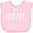 AD-Pink, variant on Inktastic It's Home- State of Indiana Outline Boys or Girls Baby Bib